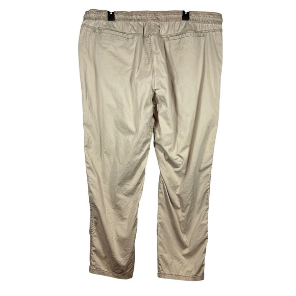 American Rag Drawstring Patchwork Khaki Straight Leg Pants, Size XXL - Picture 2 of 8